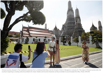 東南亞各國熱切歡迎中國游客回歸，中國推動經濟復蘇的旅游引擎
